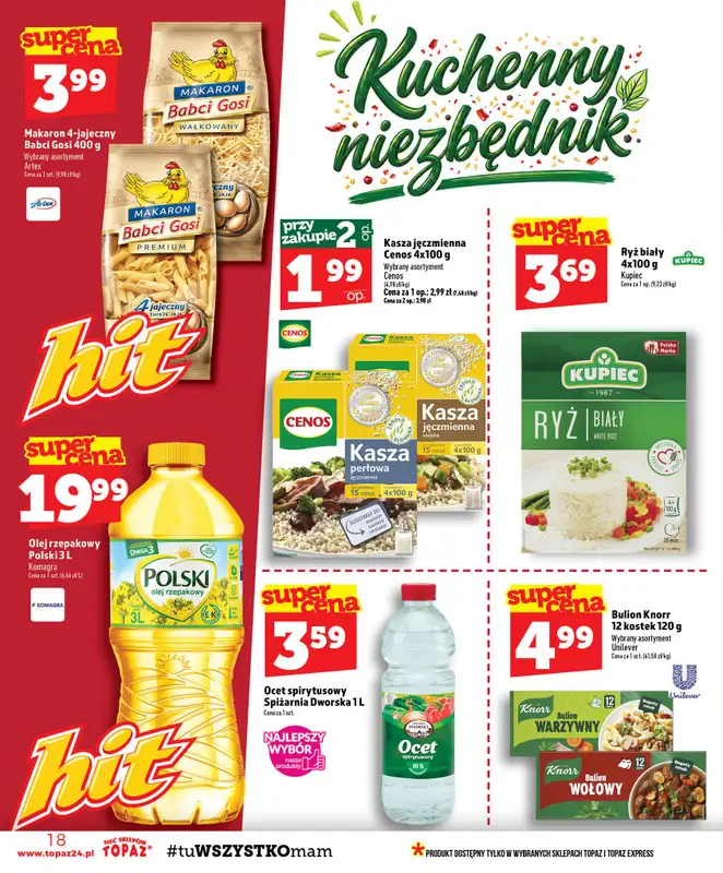 TOPAZ - gazetka promocyjna Gazetka od czwartku 01.10 do środy 07.10 - strona 18