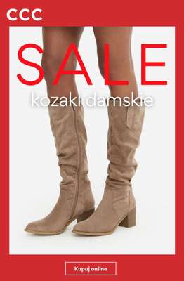 CCC - gazetka promocyjna SALE: kozaki damskie od niedzieli 27.09 