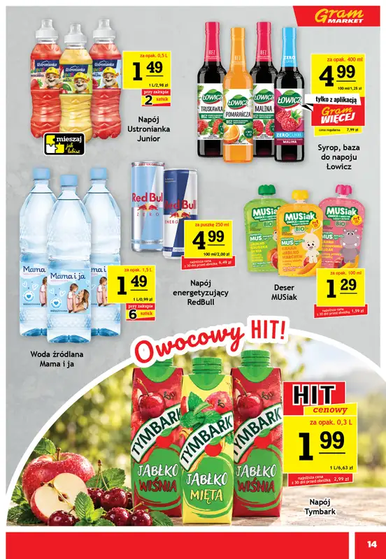 Gram Market - gazetka promocyjna Gazetka od środy 30.09 do wtorku 06.10 - strona 14