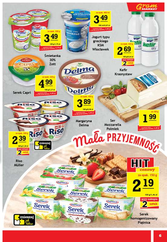 Gram Market - gazetka promocyjna Gazetka od środy 30.09 do wtorku 06.10 - strona 6