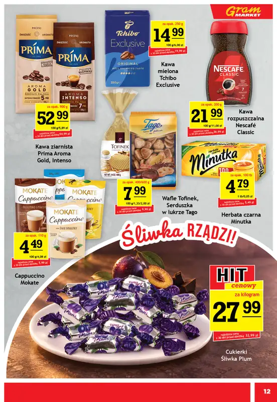 Gram Market - gazetka promocyjna Gazetka od środy 30.09 do wtorku 06.10 - strona 12