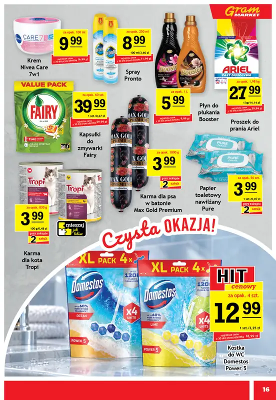 Gram Market - gazetka promocyjna Gazetka od środy 30.09 do wtorku 06.10 - strona 16