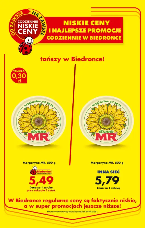 Biedronka - gazetka promocyjna Od czwartku, Z ladą tradycyjną od czwartku 24.09 do środy 30.09 - strona 22