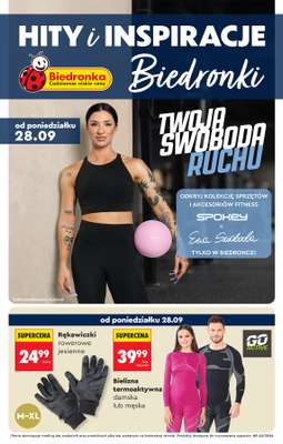 Biedronka - gazetka promocyjna Hity i inspiracje, od 26.09 od soboty 26.09 do środy 14.10