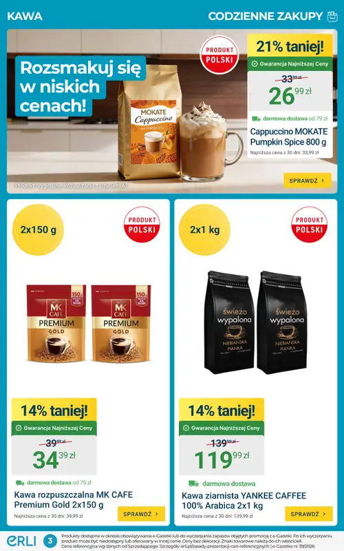 ERLI - gazetka promocyjna Gazetka  do niedzieli 04.10 - strona 3