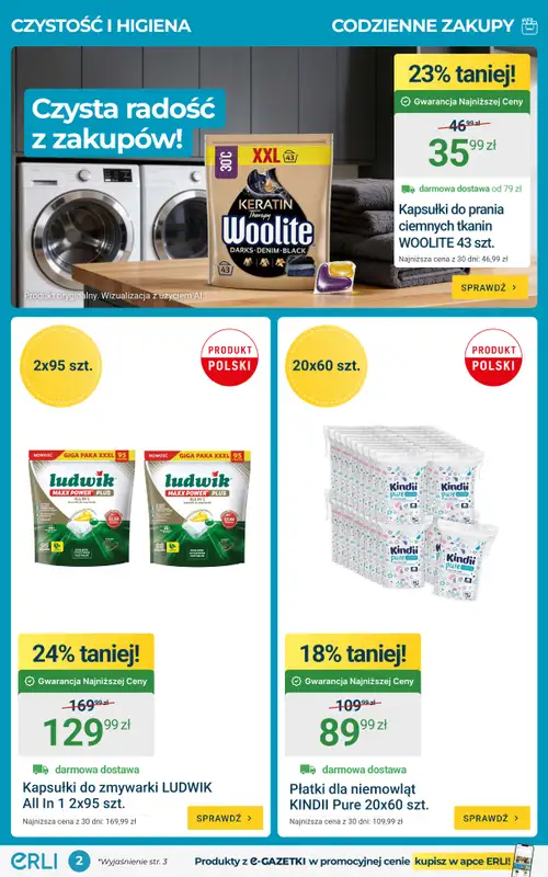 ERLI - gazetka promocyjna Gazetka  do niedzieli 04.10 - strona 2