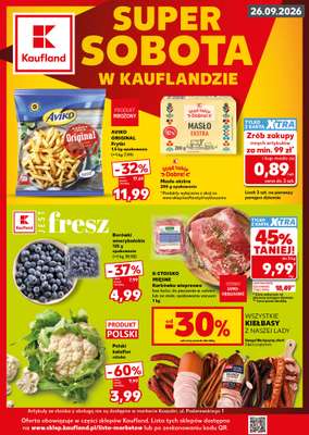Kaufland - gazetka promocyjna Oferta Kaufland - SUPER SOBOTA od soboty 26.09 do soboty 26.09