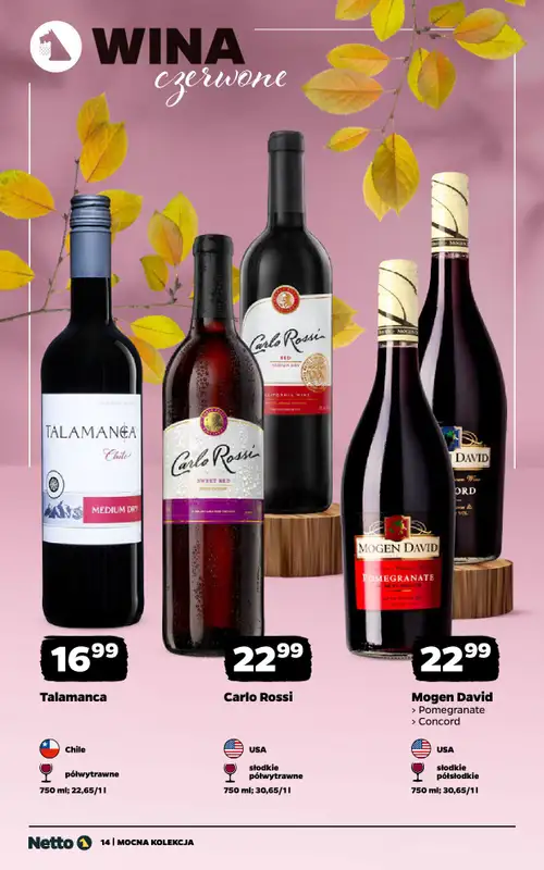 Netto - gazetka promocyjna Mocna Kolekcja - Wina od poniedziałku 28.09 do soboty 10.10 - strona 14