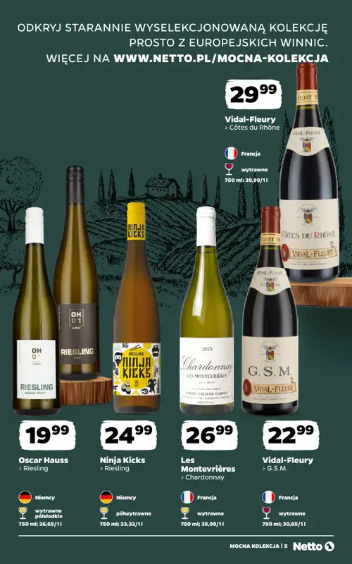 Netto - gazetka promocyjna Mocna Kolekcja - Wina od poniedziałku 28.09 do soboty 10.10 - strona 5