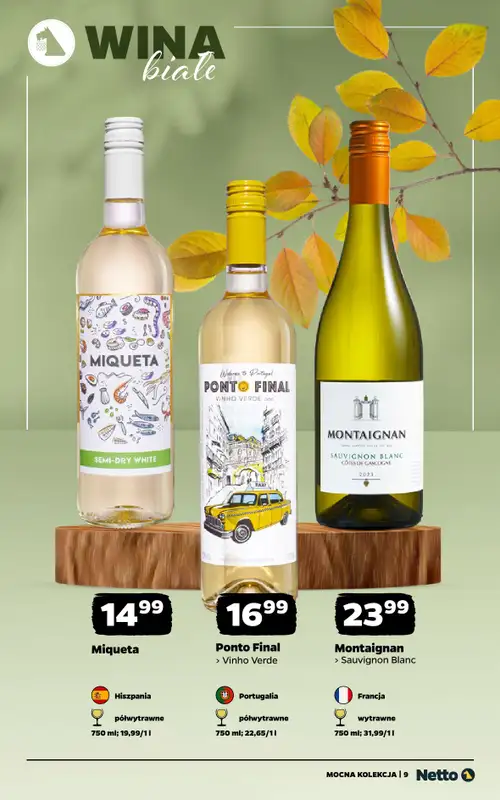 Netto - gazetka promocyjna Mocna Kolekcja - Wina od poniedziałku 28.09 do soboty 10.10 - strona 9