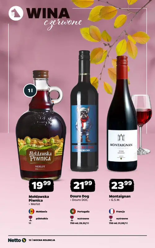 Netto - gazetka promocyjna Mocna Kolekcja - Wina od poniedziałku 28.09 do soboty 10.10 - strona 12