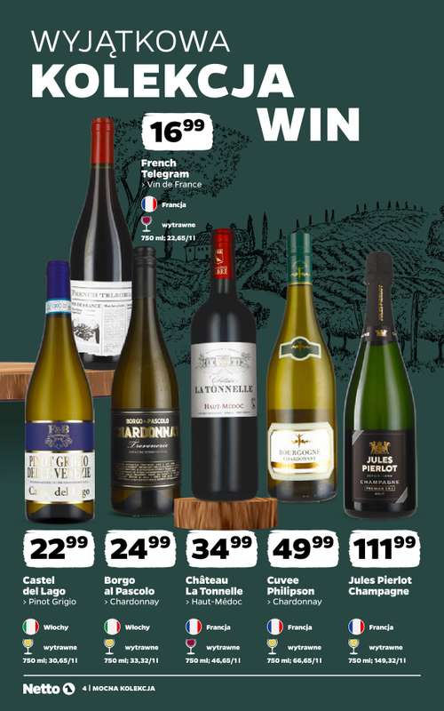 Netto - gazetka promocyjna Mocna Kolekcja - Wina od poniedziałku 28.09 do soboty 10.10 - strona 4
