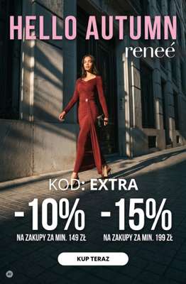 Renee - gazetka promocyjna Do -15% z KODEM na zakupy za min. 149 zł od piątku 25.09 