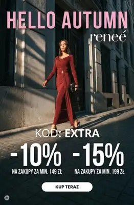 Renee - gazetka promocyjna Do -15% z KODEM na zakupy za min. 149 zł od piątku 25.09 
