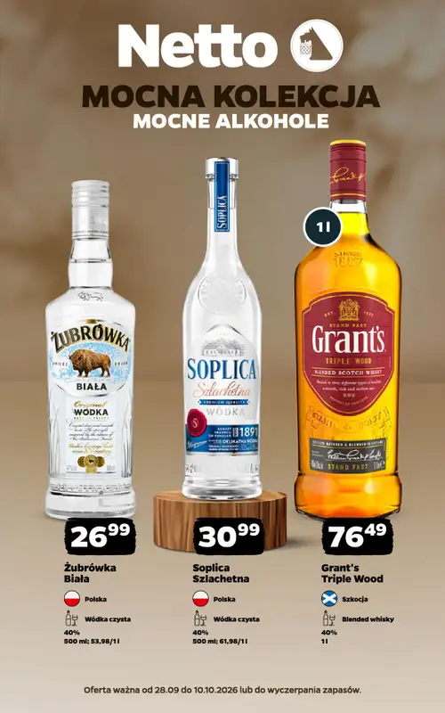 Netto - gazetka promocyjna Mocna Kolekcja - Alkohole Mocne  