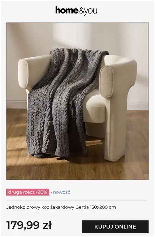 home&you - gazetka promocyjna Druga rzecz -90% od piątku 25.09 do wtorku 29.09 - strona 7