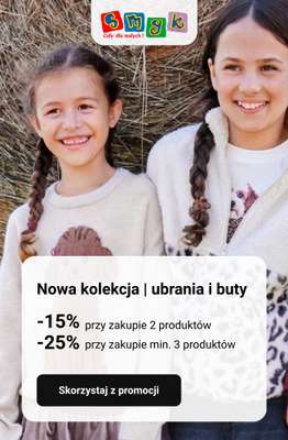 Smyk - gazetka promocyjna Nowa kolekcja do -25% od piątku 25.09 do poniedziałku 28.09