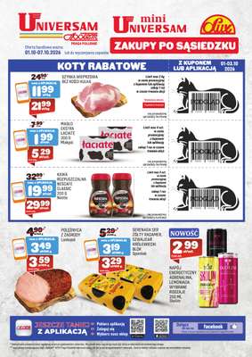 Społem Praga - gazetka promocyjna Gazetka od czwartku 01.10 do środy 07.10
