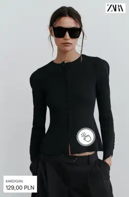 Zara - gazetka promocyjna Ciepłe kardigany od piątku 25.09  - strona 3