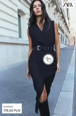 Zara - gazetka promocyjna Sukienki midi i maxi od soboty 26.09  - strona 12