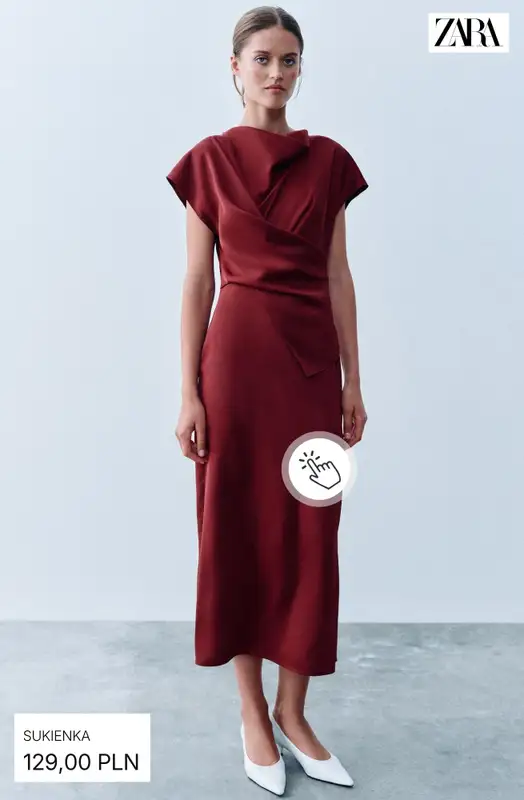 Zara - gazetka promocyjna Sukienki midi i maxi od soboty 26.09  - strona 5