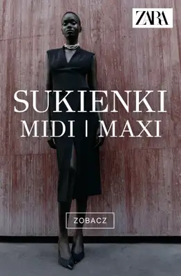 Zara - gazetka promocyjna Sukienki midi i maxi od soboty 26.09 