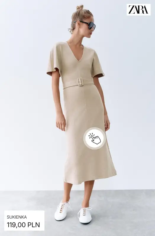 Zara - gazetka promocyjna Sukienki midi i maxi od soboty 26.09  - strona 6