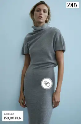 Zara - gazetka promocyjna Sukienki midi i maxi od soboty 26.09  - strona 2