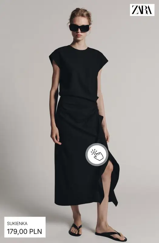 Zara - gazetka promocyjna Sukienki midi i maxi od soboty 26.09  - strona 3