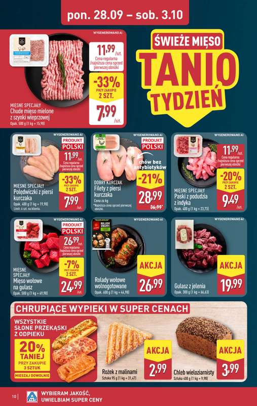 Aldi - gazetka promocyjna Pełny katalog! od poniedziałku 28.09 do soboty 03.10 - strona 10