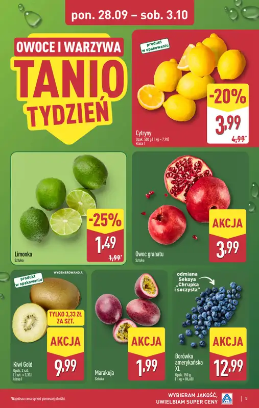 Aldi - gazetka promocyjna Pełny katalog! od poniedziałku 28.09 do soboty 03.10 - strona 5