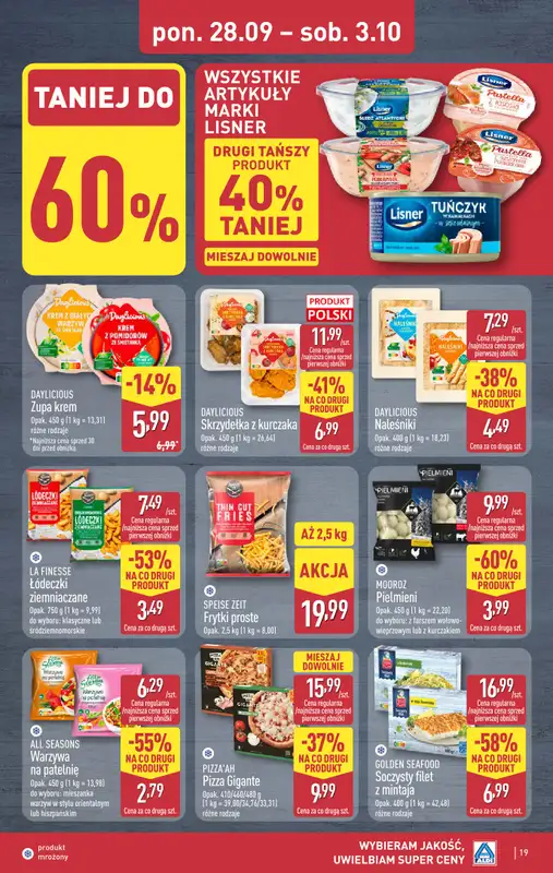 Aldi - gazetka promocyjna Pełny katalog! od poniedziałku 28.09 do soboty 03.10 - strona 19
