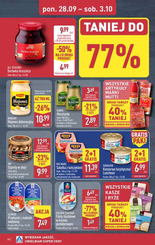 Aldi - gazetka promocyjna Pełny katalog! od poniedziałku 28.09 do soboty 03.10 - strona 20
