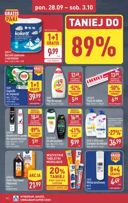 Aldi - gazetka promocyjna Pełny katalog! od poniedziałku 28.09 do soboty 03.10 - strona 32