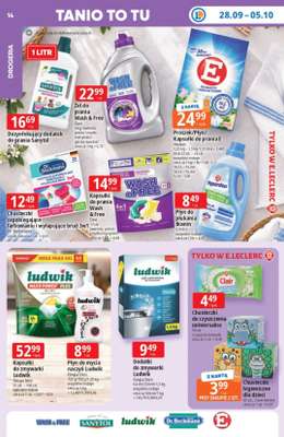 Leclerc - gazetka promocyjna Oferta E.Leclerc od poniedziałku 28.09 do poniedziałku 05.10 - strona 14