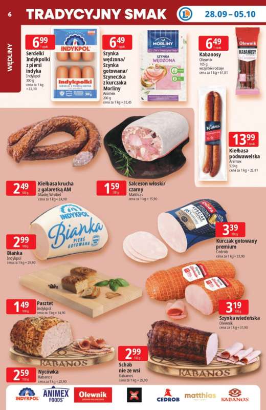 Leclerc - gazetka promocyjna Oferta E.Leclerc od poniedziałku 28.09 do poniedziałku 05.10 - strona 6