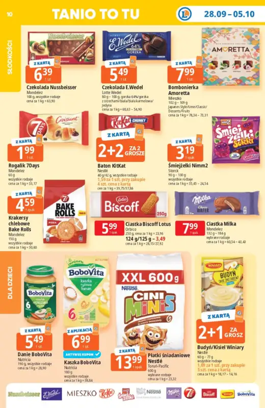 Leclerc - gazetka promocyjna Oferta E.Leclerc od poniedziałku 28.09 do poniedziałku 05.10 - strona 10