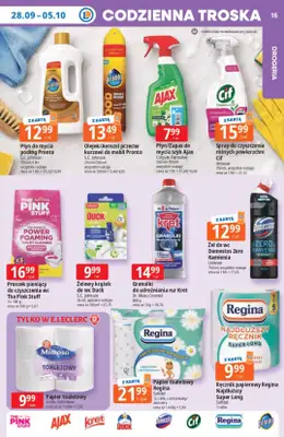 Leclerc - gazetka promocyjna Oferta E.Leclerc od poniedziałku 28.09 do poniedziałku 05.10 - strona 15