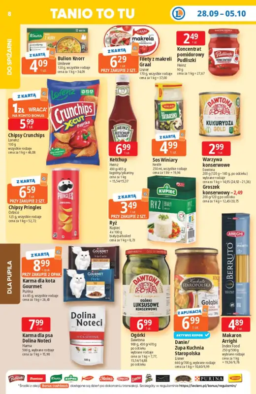Leclerc - gazetka promocyjna Oferta E.Leclerc od poniedziałku 28.09 do poniedziałku 05.10 - strona 8