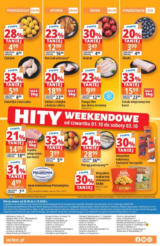 Leclerc - gazetka promocyjna Oferta E.Leclerc od poniedziałku 28.09 do poniedziałku 05.10 - strona 16