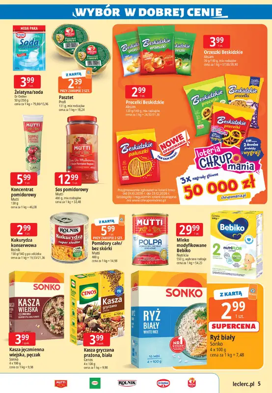 Leclerc - gazetka promocyjna Tanio to tu! od wtorku 29.09 do soboty 03.10 - strona 5