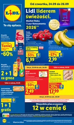 Lidl - gazetka promocyjna Oferta od czwartku od czwartku 24.09 do soboty 26.09
