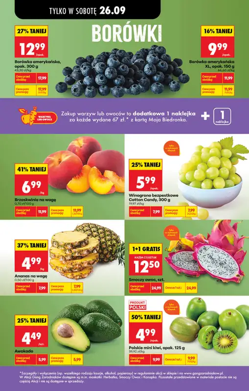 Biedronka - gazetka promocyjna Najtańsza sobota od soboty 26.09 do soboty 26.09 - strona 3