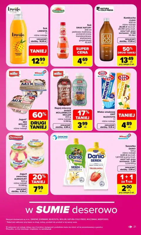 Carrefour - gazetka promocyjna Gazetka Carrefour od poniedziałku od poniedziałku 28.09 do soboty 03.10 - strona 21