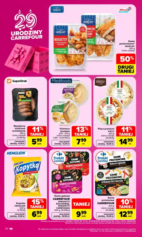 Carrefour - gazetka promocyjna Gazetka Carrefour od poniedziałku od poniedziałku 28.09 do soboty 03.10 - strona 24