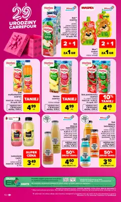 Carrefour - gazetka promocyjna Gazetka Carrefour od poniedziałku od poniedziałku 28.09 do soboty 03.10 - strona 42
