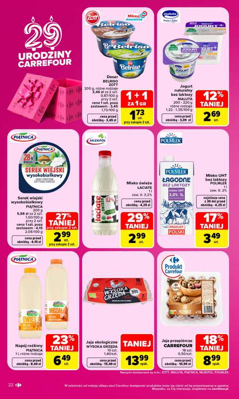 Carrefour - gazetka promocyjna Gazetka Carrefour od poniedziałku od poniedziałku 28.09 do soboty 03.10 - strona 22