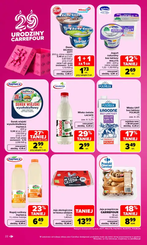 Carrefour - gazetka promocyjna Gazetka Carrefour od poniedziałku od poniedziałku 28.09 do soboty 03.10 - strona 22