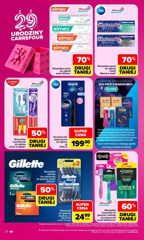 Carrefour - gazetka promocyjna Gazetka Carrefour od poniedziałku od poniedziałku 28.09 do soboty 03.10 - strona 52