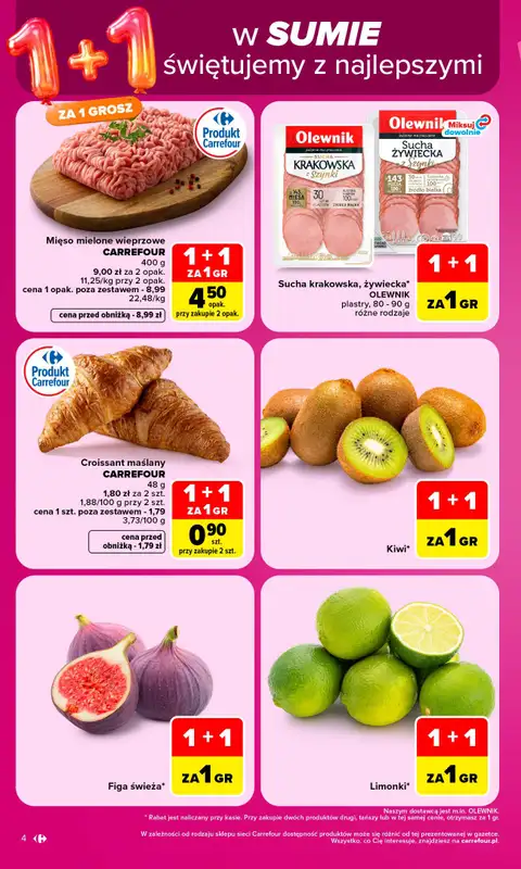 Carrefour - gazetka promocyjna Gazetka Carrefour od poniedziałku od poniedziałku 28.09 do soboty 03.10 - strona 4